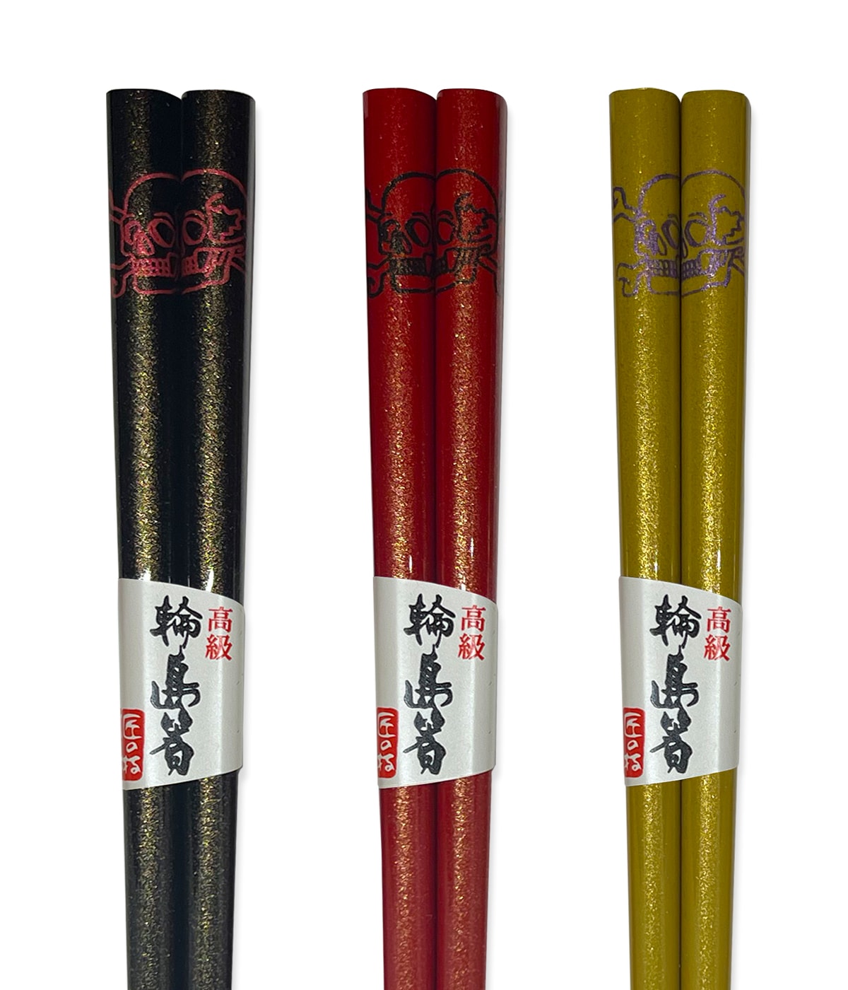 EYE CANDY / CHOPSTICK (輪島塗箸)<br>GLITTER LINE<br>【SKULL】