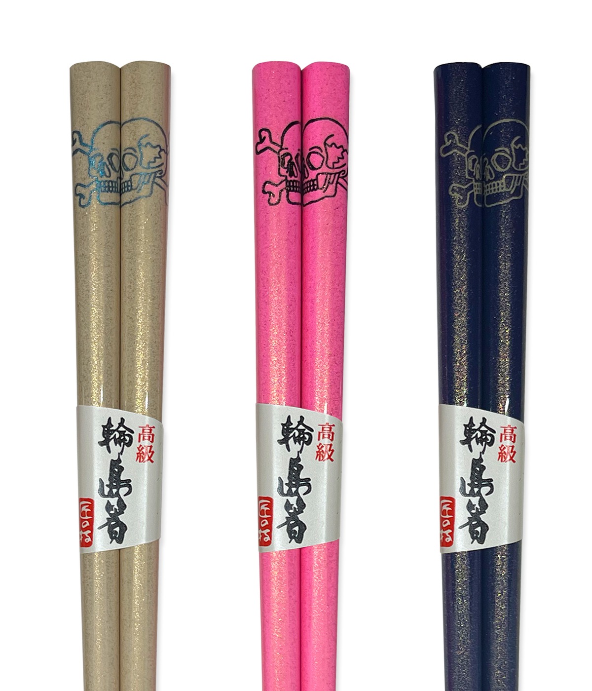 EYE CANDY / CHOPSTICK (輪島塗箸)<br>GLITTER LINE<br>【SKULL】