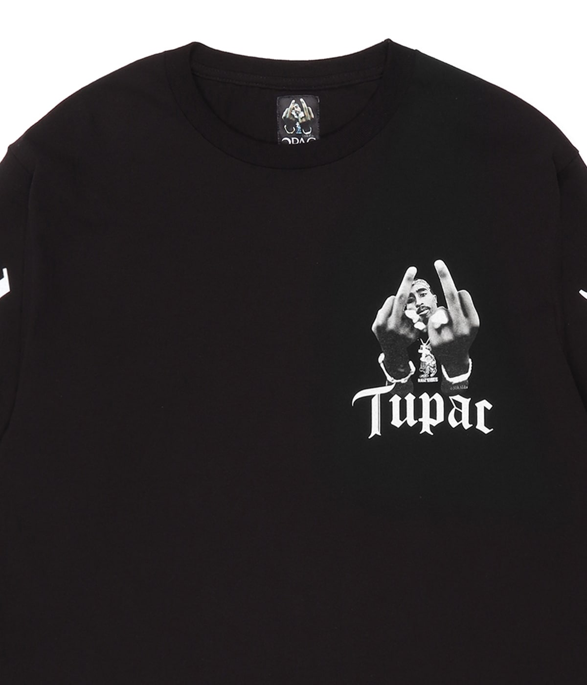 【国内買付】WACKOMARIA 2PAC LONG SLEEVE T-SHIRT Tシャツ ロゴ L】WACKO MARIA 2PAC / HAWAIIAN SHIRTモノクロ