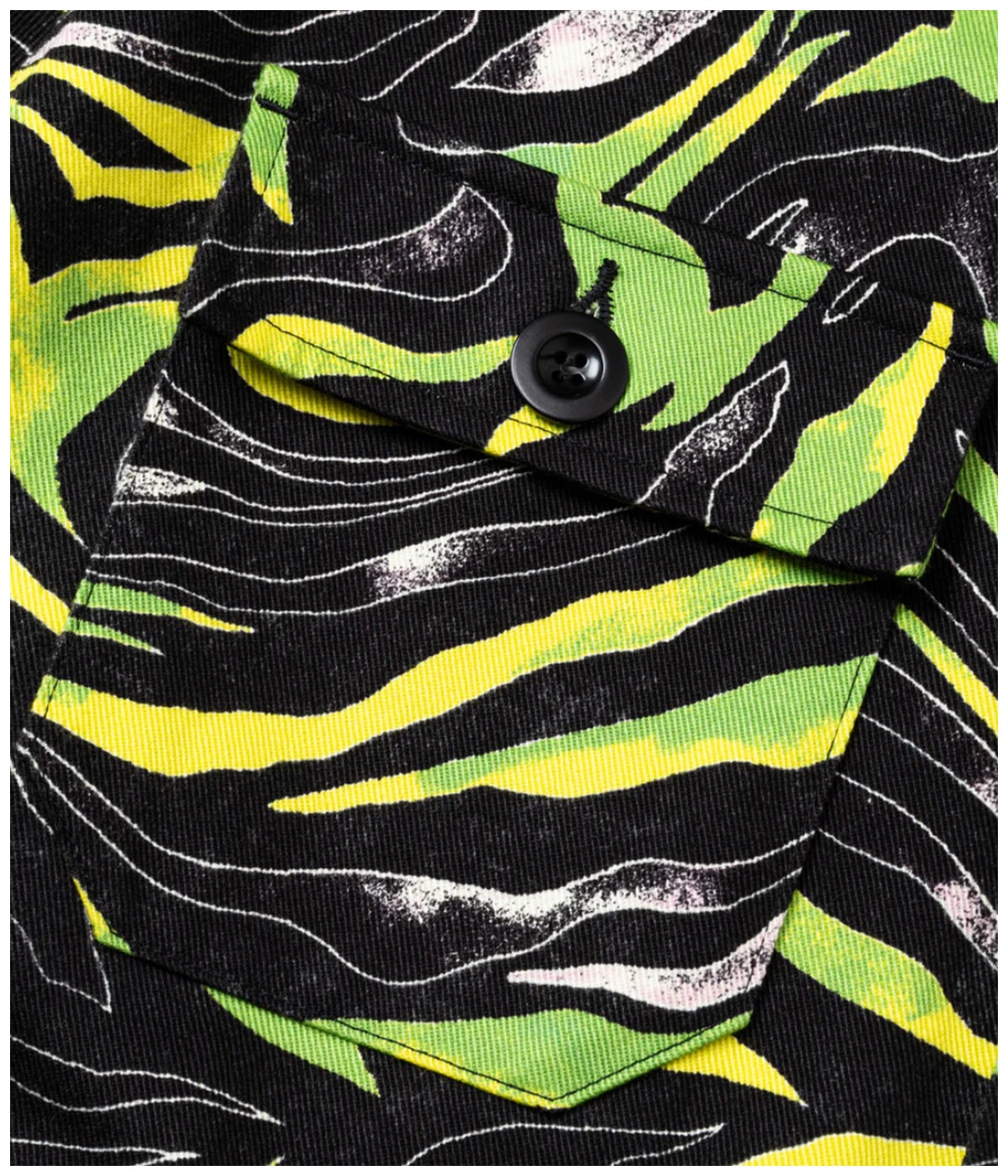 CAMO PATTERN OVER SHILHOUETTE L/S SHIRT JACKET【BLACK/GREEN】