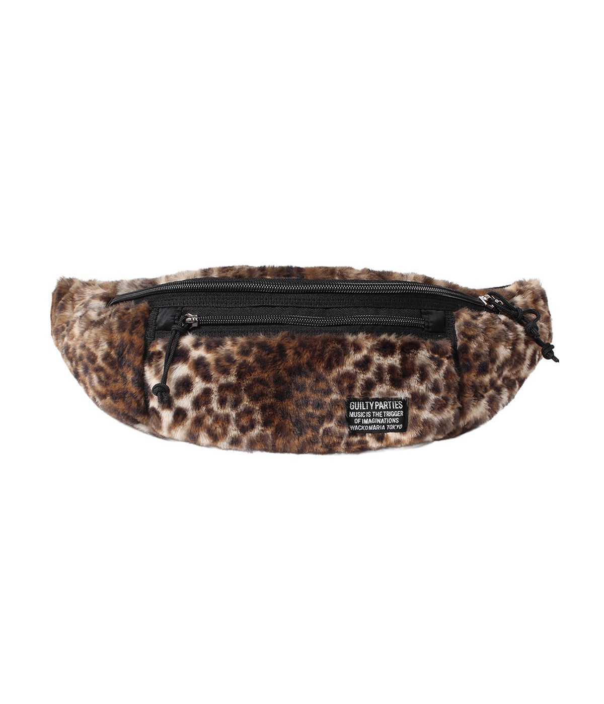 SPEAK EASY / LEOPARD FAUX FUR WAIST BAG【BEIGE】