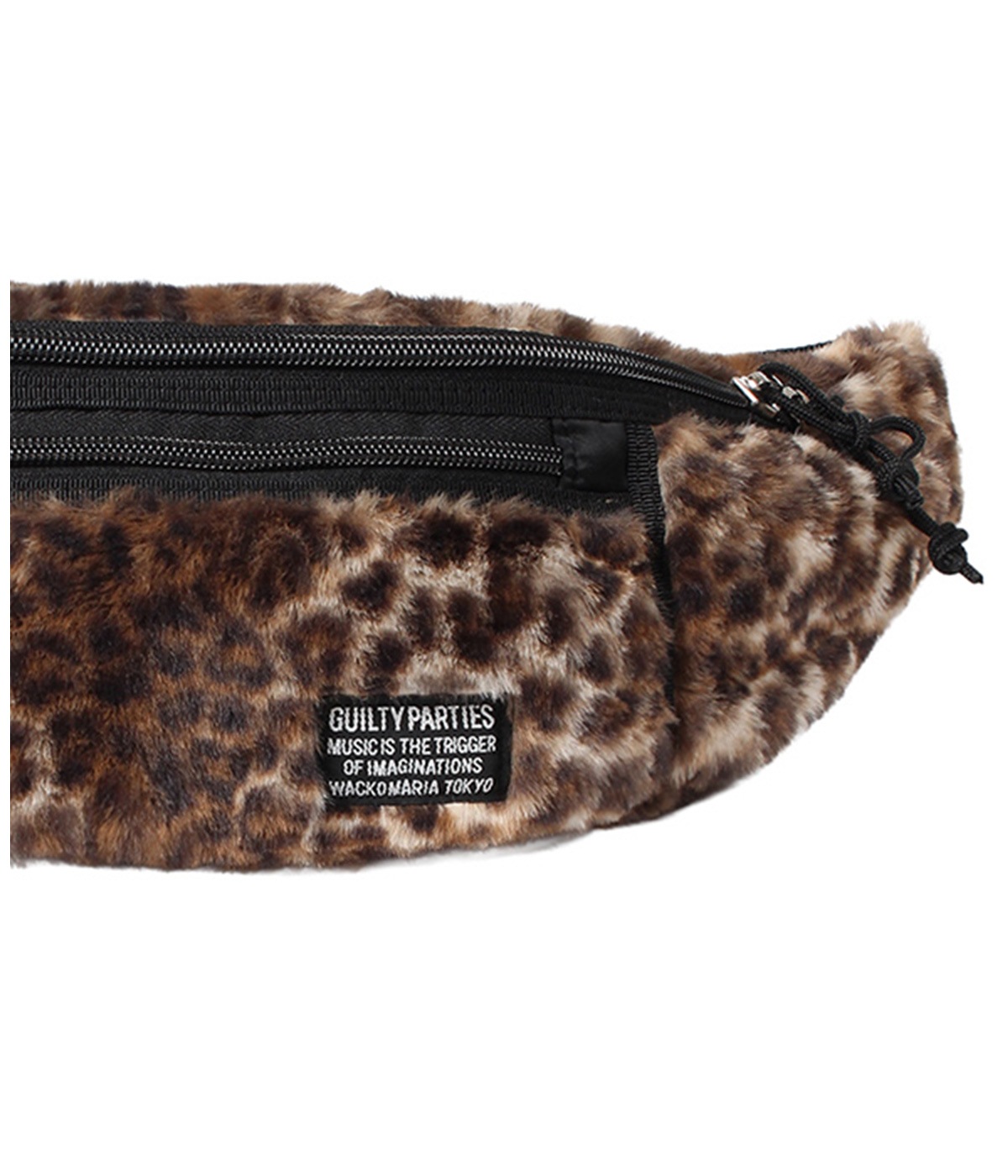 SPEAK EASY / LEOPARD FAUX FUR WAIST BAG【BEIGE】