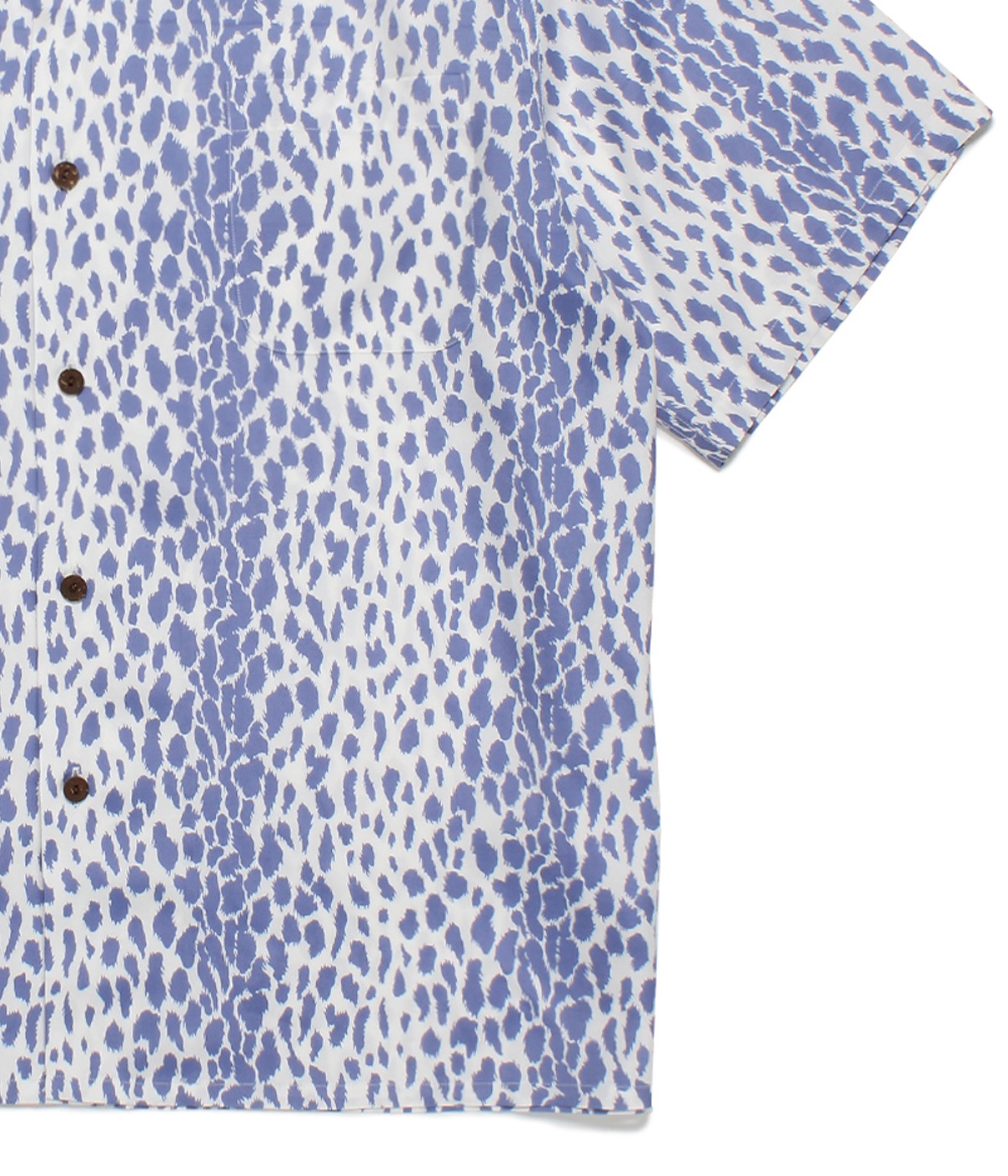 LEOPARD OPEN COLLAR SHIRT (TYPE-1)【PURPLE】｜WACKO MARIA