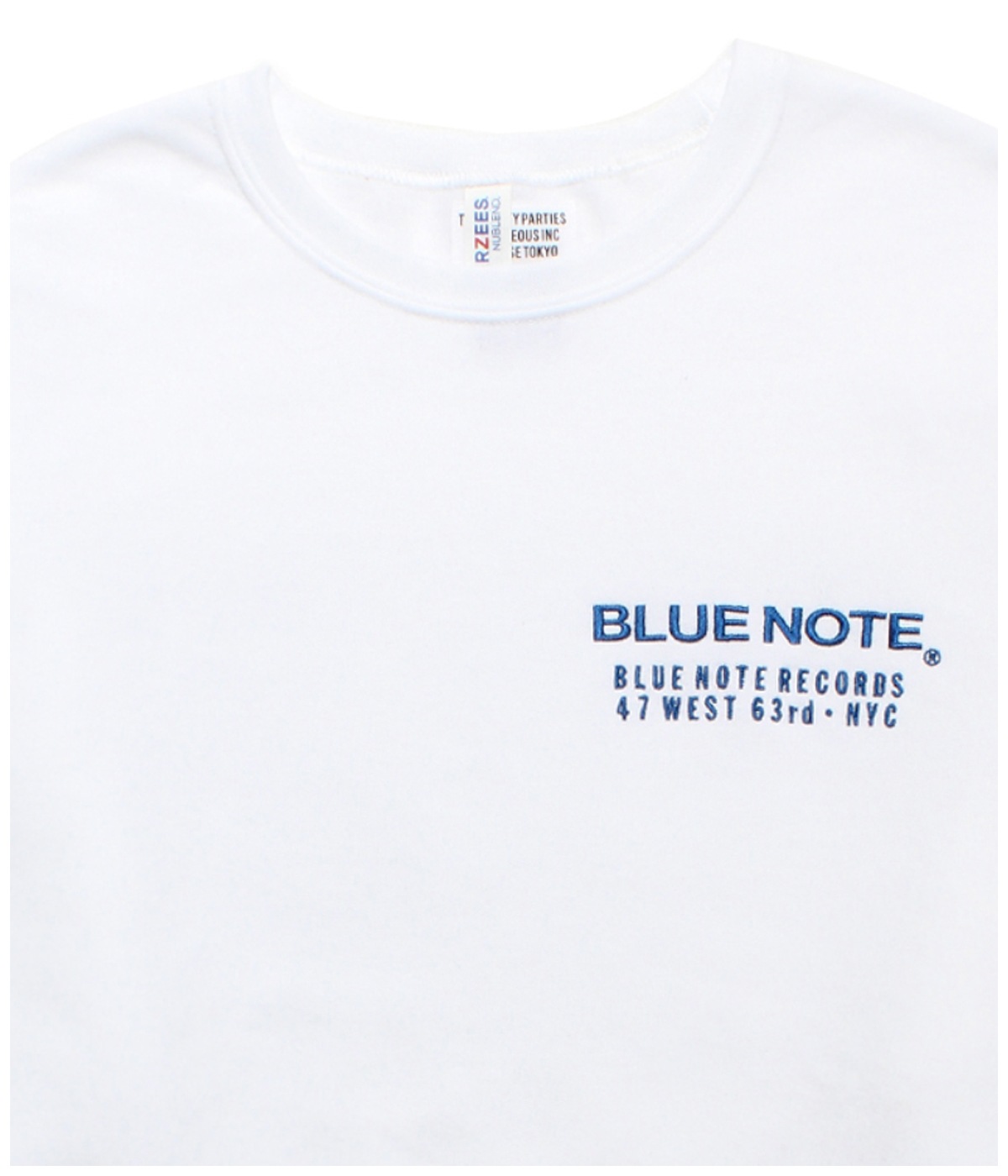 BLUE NOTE / CREW NECK SWEAT SHIRT (TYPE-1)【WHITE】｜WACKO MARIA