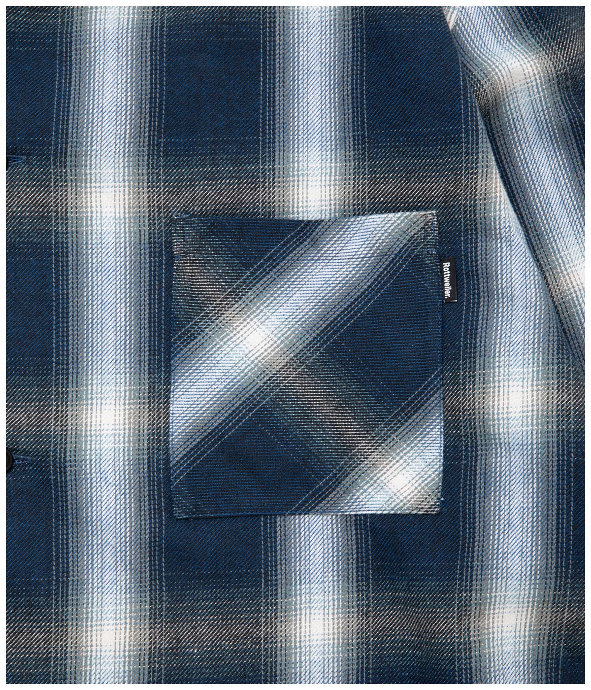 R9 OMBRE CHECK SHIRT【BLUE】