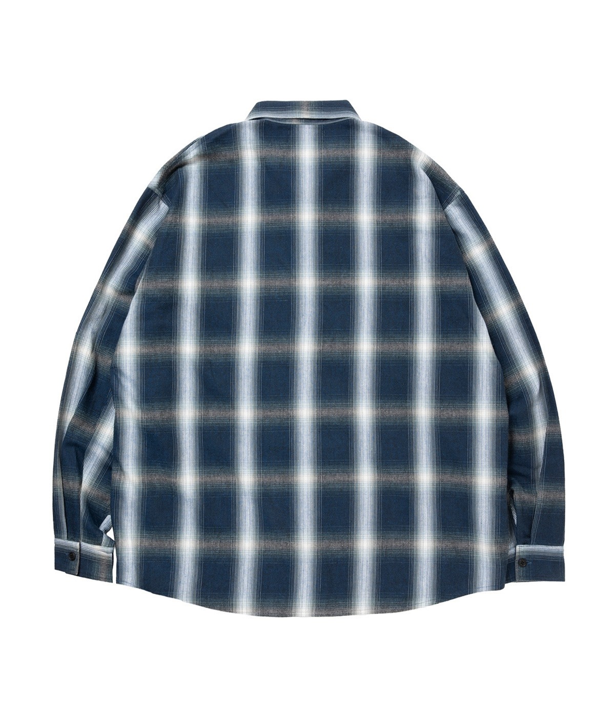R9 OMBRE CHECK SHIRT【BLUE】