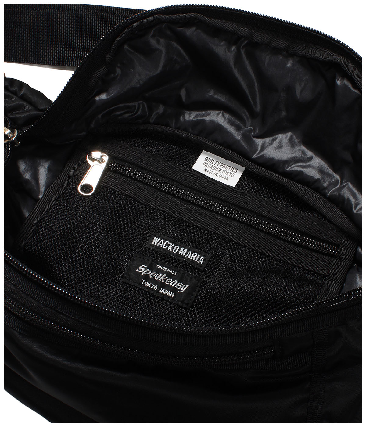 SPEAK EASY / NYLON WAIST BAG【BLACK】