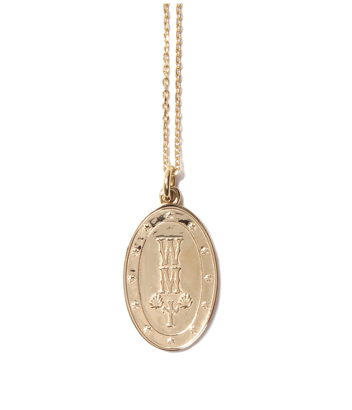 MEDAI NECKLACE (TYPE-2) - SILVER 925 / K18GP-【GOLD】