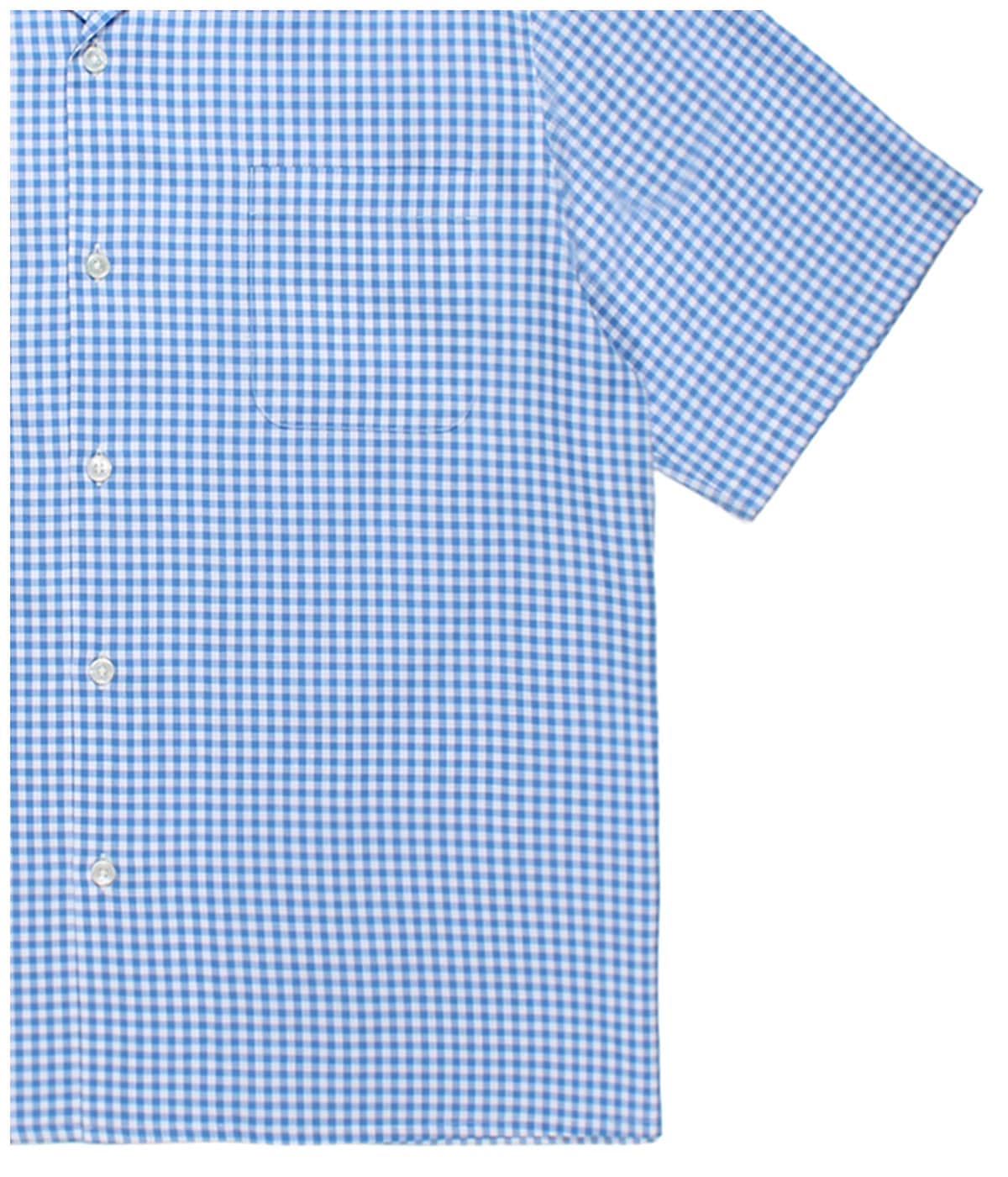 BEZ TEKSTIL / GINGHAM CHECK OPEN COLLAR SHIRT【BLUE】｜WACKO MARIA