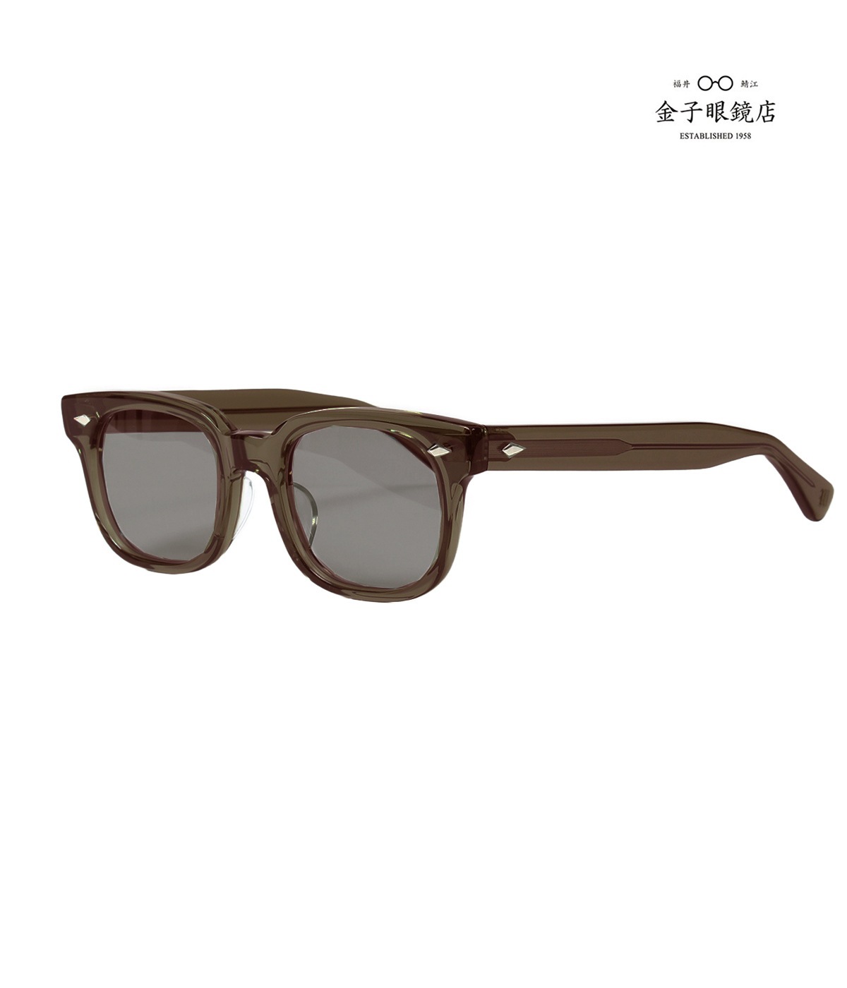 金子眼鏡 / GLASSES (TYPE-1)【BROWN】｜WACKO MARIA｜MELTING