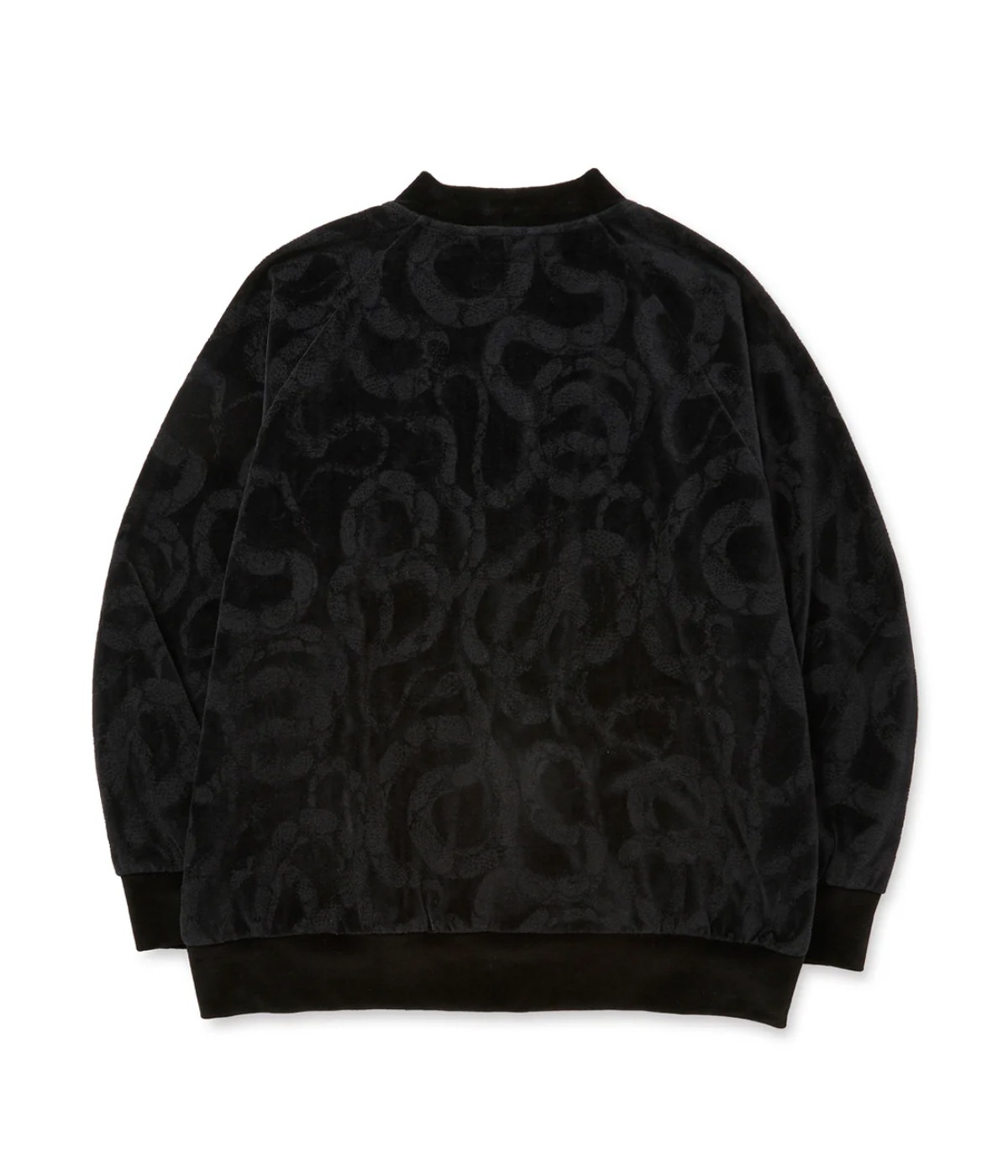 JQ VELOUR JACKET -SNAKE PATTERN-【BLACK】