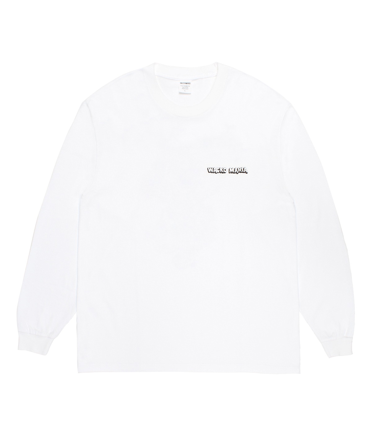 WASHED HEAVY WEIGHT LONG SLEEVE T-SHIRT (TYPE-3)【WHITE】