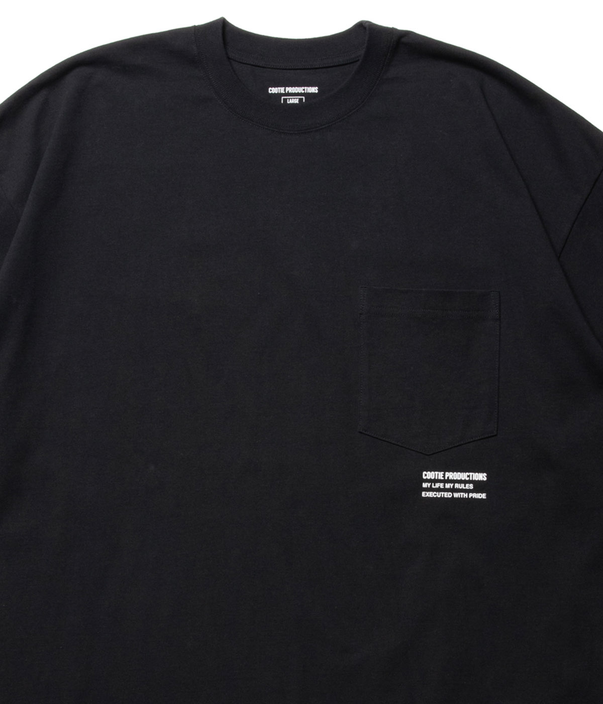 Open End Yarn Error Fit L/S Tee【BLACK】｜COOTIE PRODUCTIONS