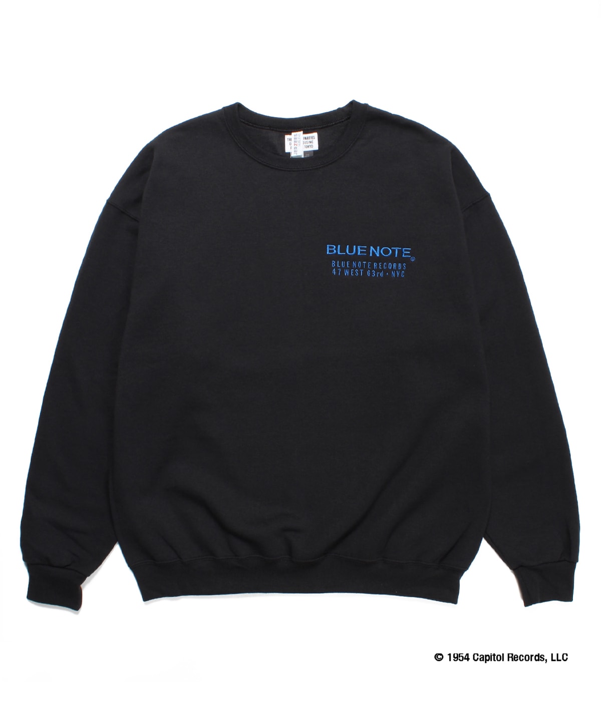 BLUE NOTE / CREW NECK SWEAT SHIRT (TYPE-1)【BLACK】｜WACKO MARIA  
