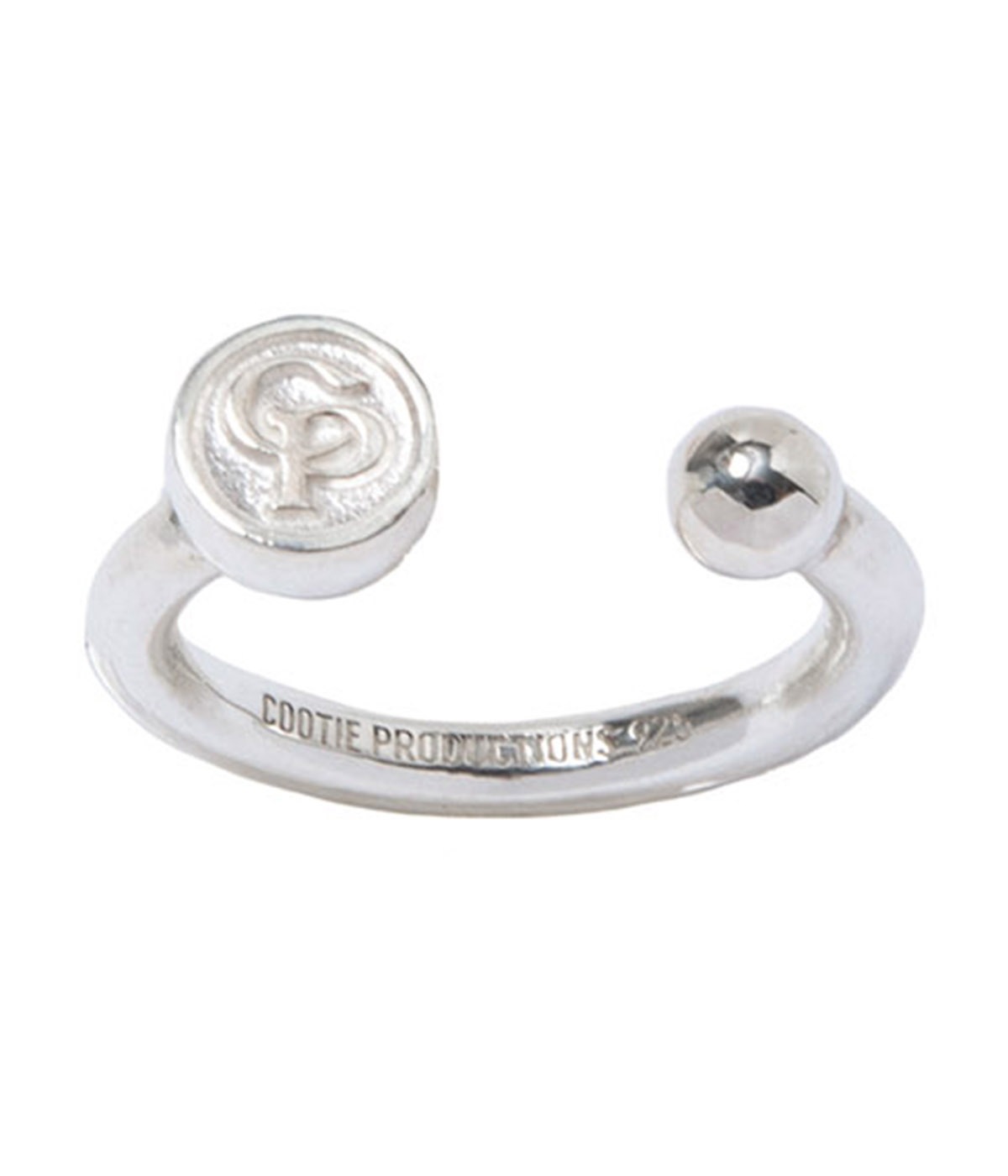cootie productions ロゴリング COOTIE Stout Signet Ring / ロゴ入り シルバーリング