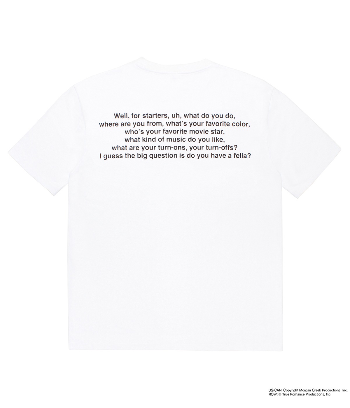 TRUE ROMANCE / WASHED HEAVY WEIGHT T-SHIRT (TYPE-3)【WHITE】