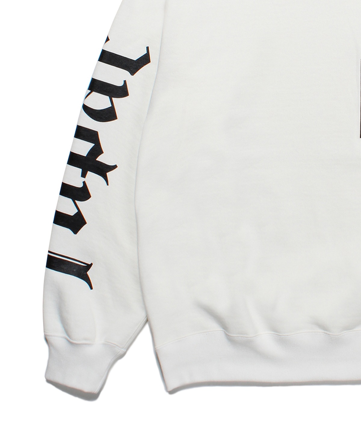 TUPAC / HEAVY WEIGHT CREW NECK SWEAT SHIRT (TYPE-2)【WHITE