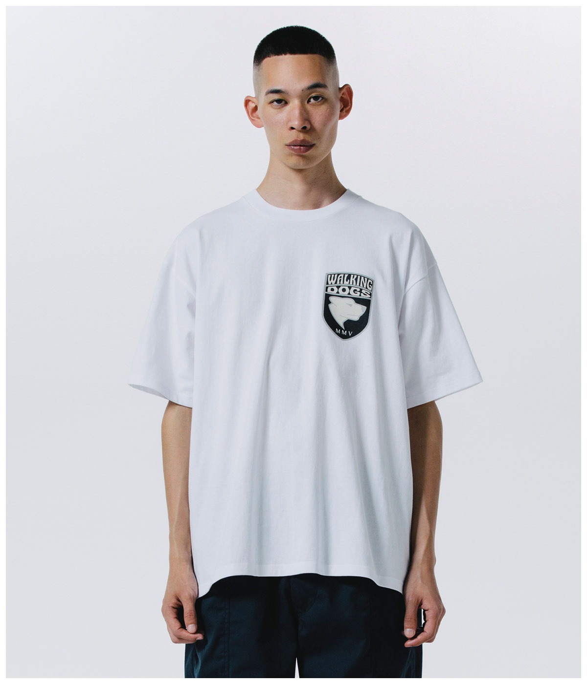 WALKING DOG TEE【WHITE】