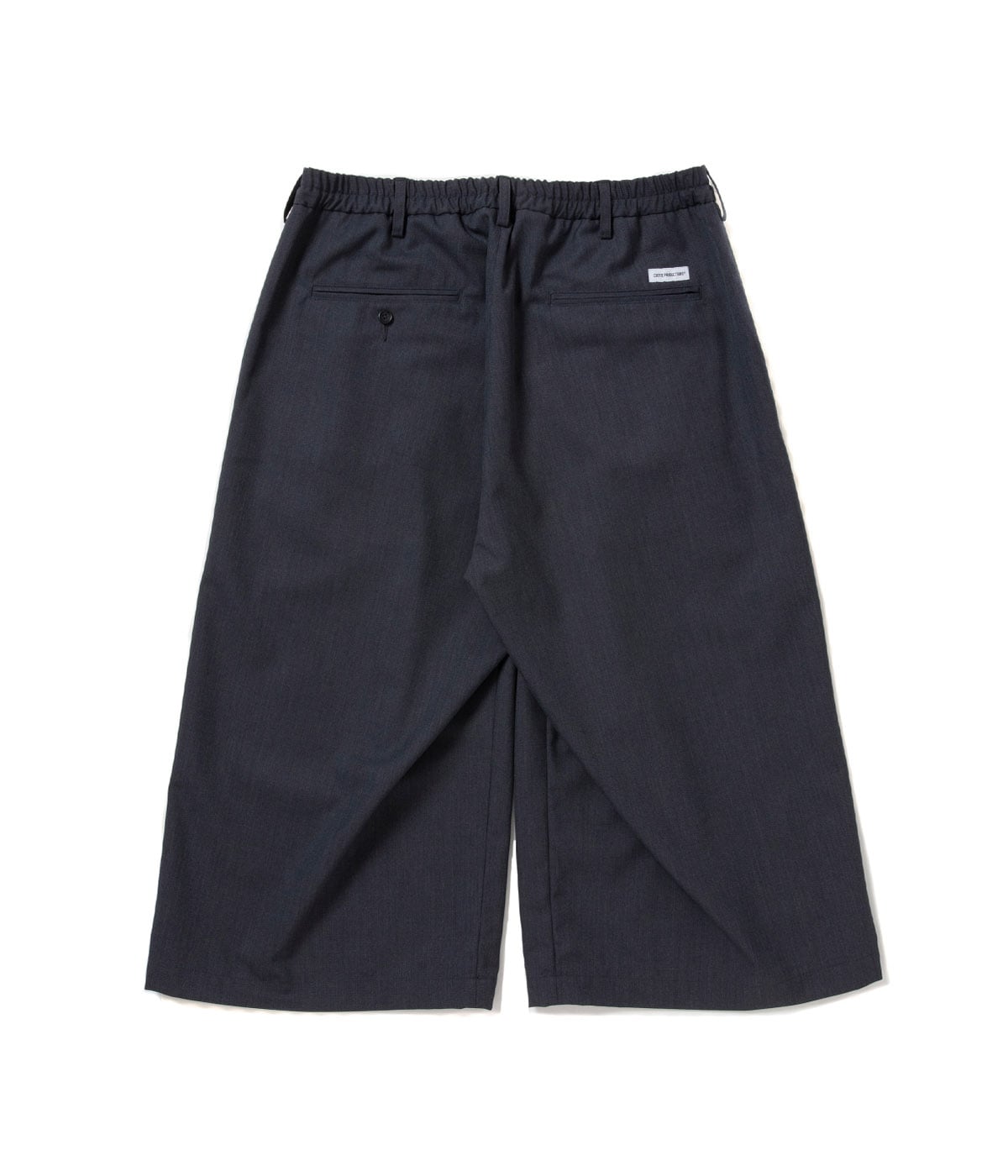 T/W Saxony Shin Cut Wide Easy Trousers【GRAY】｜COOTIE