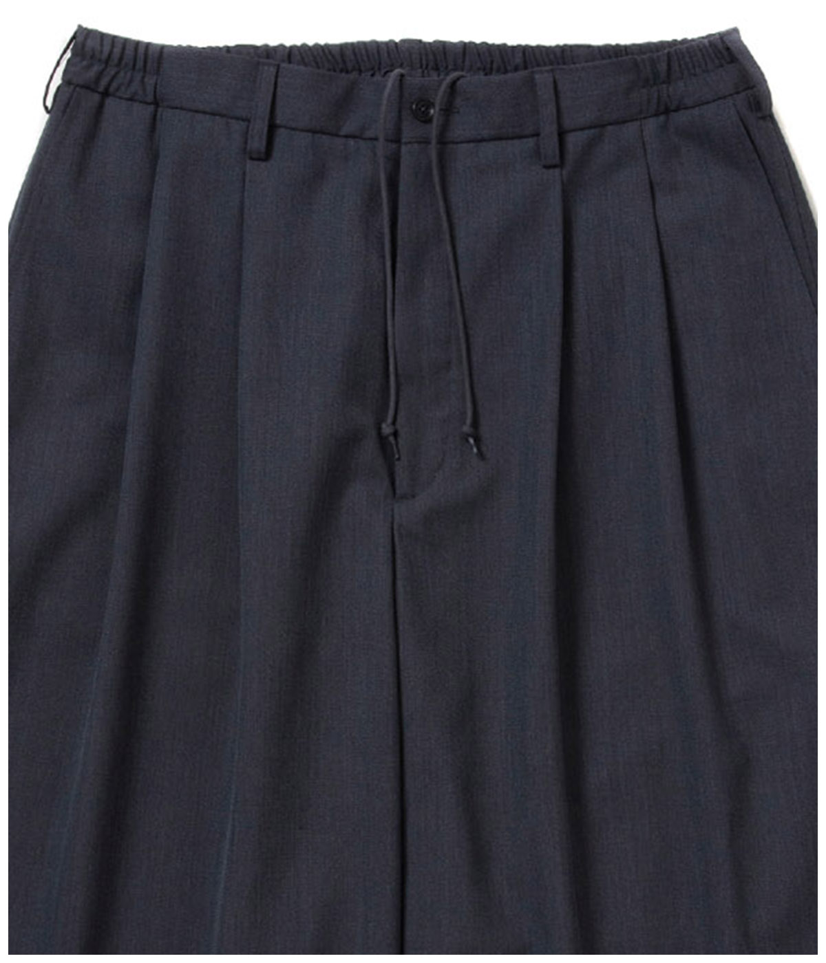 T/W Saxony Shin Cut Wide Easy Trousers【GRAY】｜COOTIE