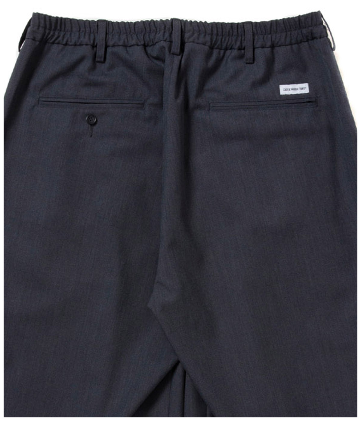 T/W Saxony Shin Cut Wide Easy Trousers【GRAY】｜COOTIE