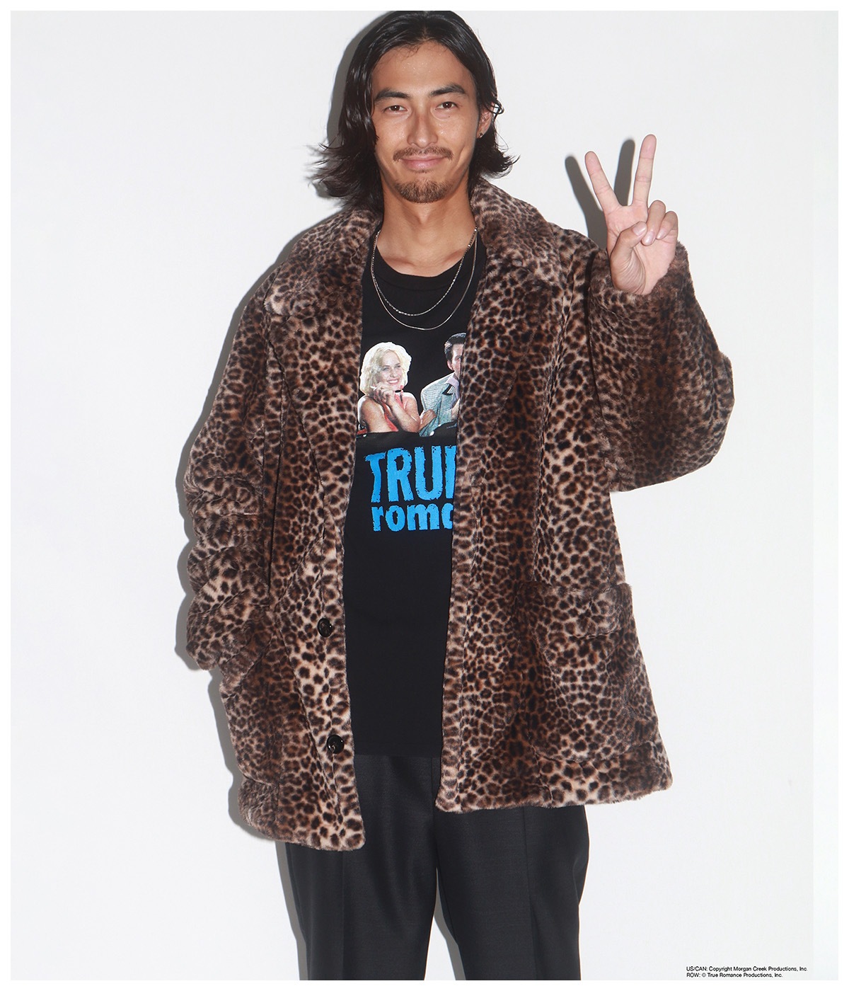 TRUE ROMANCE / WASHED HEAVY WEIGHT T-SHIRT (TYPE-2)【BLACK