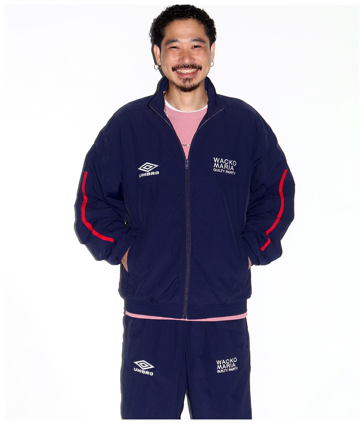 トップス MACKO MARIA UMBRO / JERSEY TRACK JACKET UMBRO / TRACK JACKET【NAVY】｜WACKO MARIA｜MELTING POT（正規取扱店