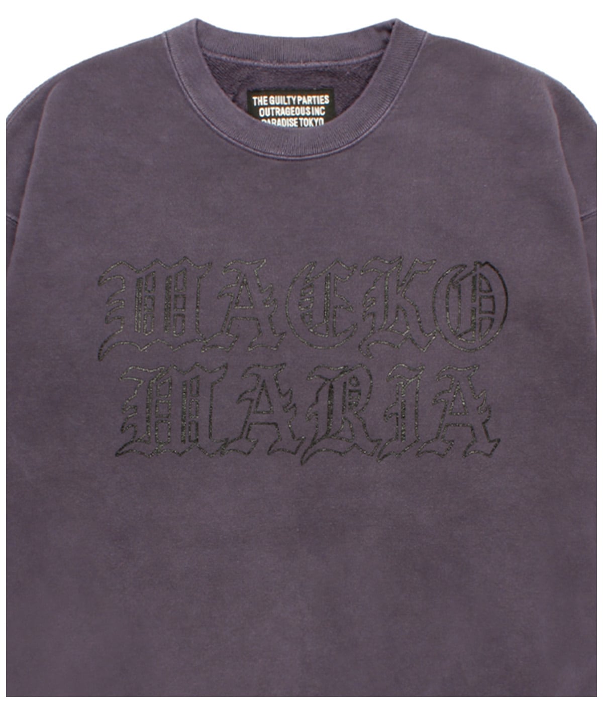WASHED HEAVY WEIGHT SWEAT SHIRT【PURPLE】