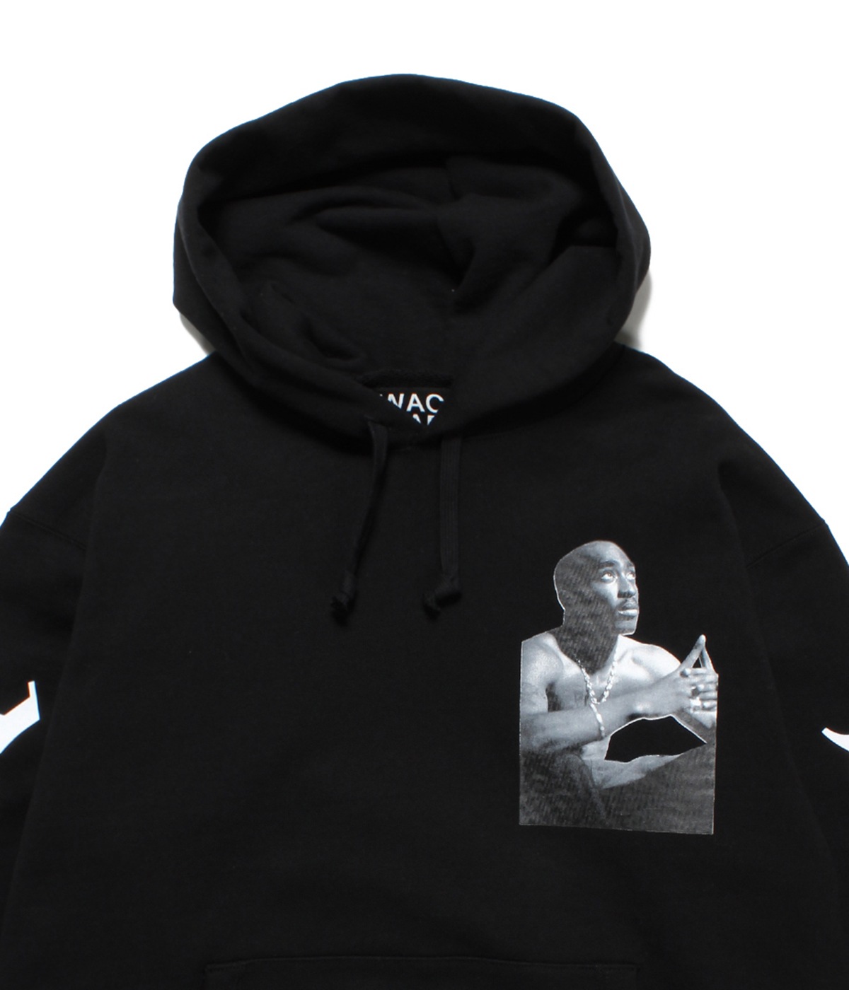 TUPAC / HEAVY WEIGHT PULLOVER HOODED SWEAT SHIRT (TYPE-1)【BLACK】