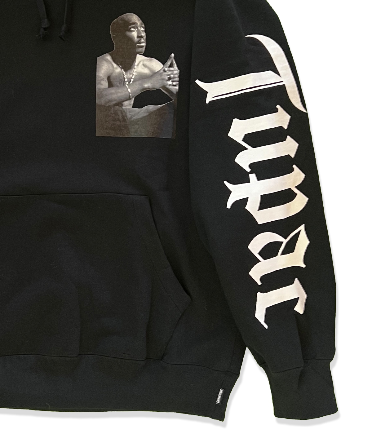 TUPAC / HEAVY WEIGHT PULLOVER HOODED SWEAT SHIRT (TYPE-1)【BLACK】