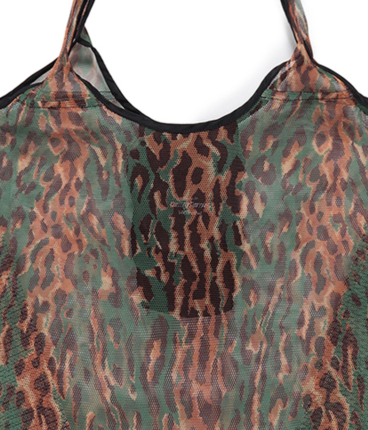SPEAK EASY / PACKABLE TOTE BAG (TYPE-1) -LEOPARD-【GREEN】｜WACKO 