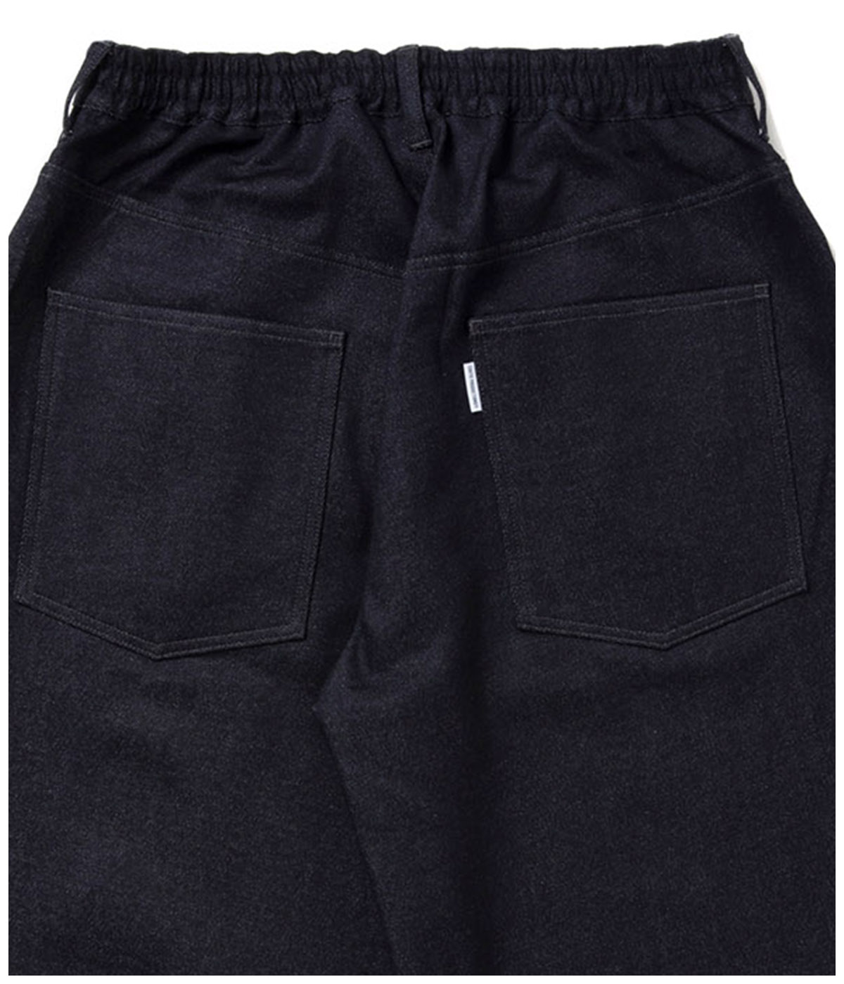 Reverse Loop Denim 5 Pocket Shin Cut Wide Easy Pants【INDIGO RIGID】