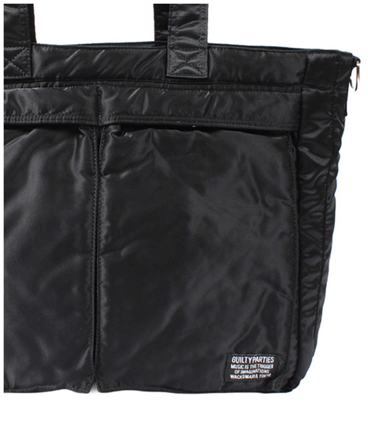 WACKO MARIA/SPEAK EASY / TOTE BAG（BLACK） WACKO MARIA/SPEAK EASY / MESH PACKABLE TOTE BAG（BLACK