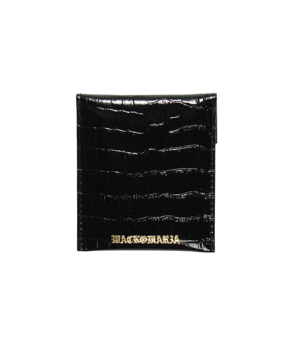 EMBOSSED LETAHER PORTABLE ASHTRAY【BLACK】