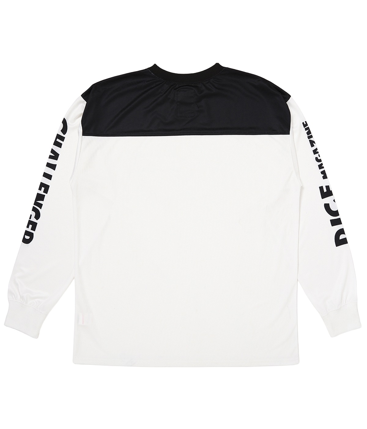 L/S DRY DICE TEE【WHITE-BLACK】