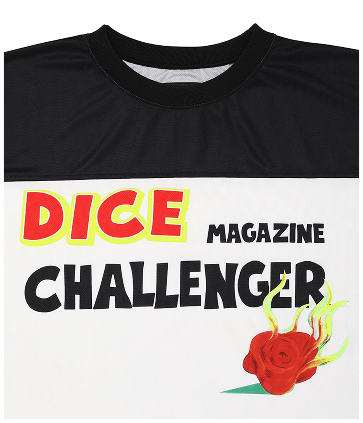 L/S DRY DICE TEE【WHITE-BLACK】