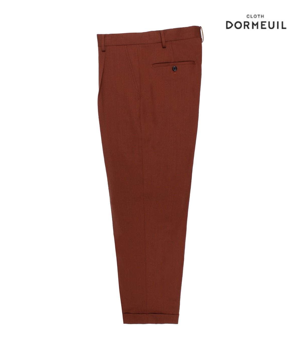 DORMEUIL / PLEATED TROUSERS (TYPE-1)【BURGUNDY】｜WACKO MARIA