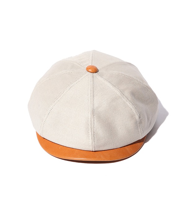 PIQUE/LEATHER COMBINATION CASQUETTE