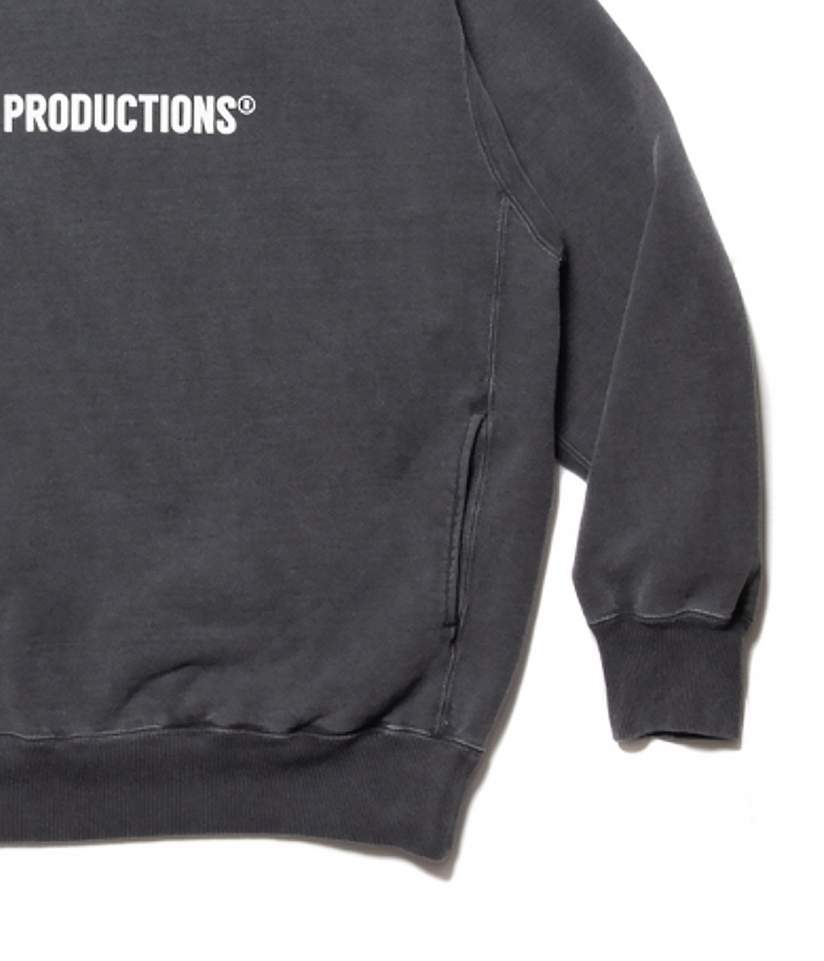 TAT×CTE Pigment Dyed Sweat Crew Pigment Dyed Sweat Crew【BLACK】｜COOTIE PRODUCTIONS