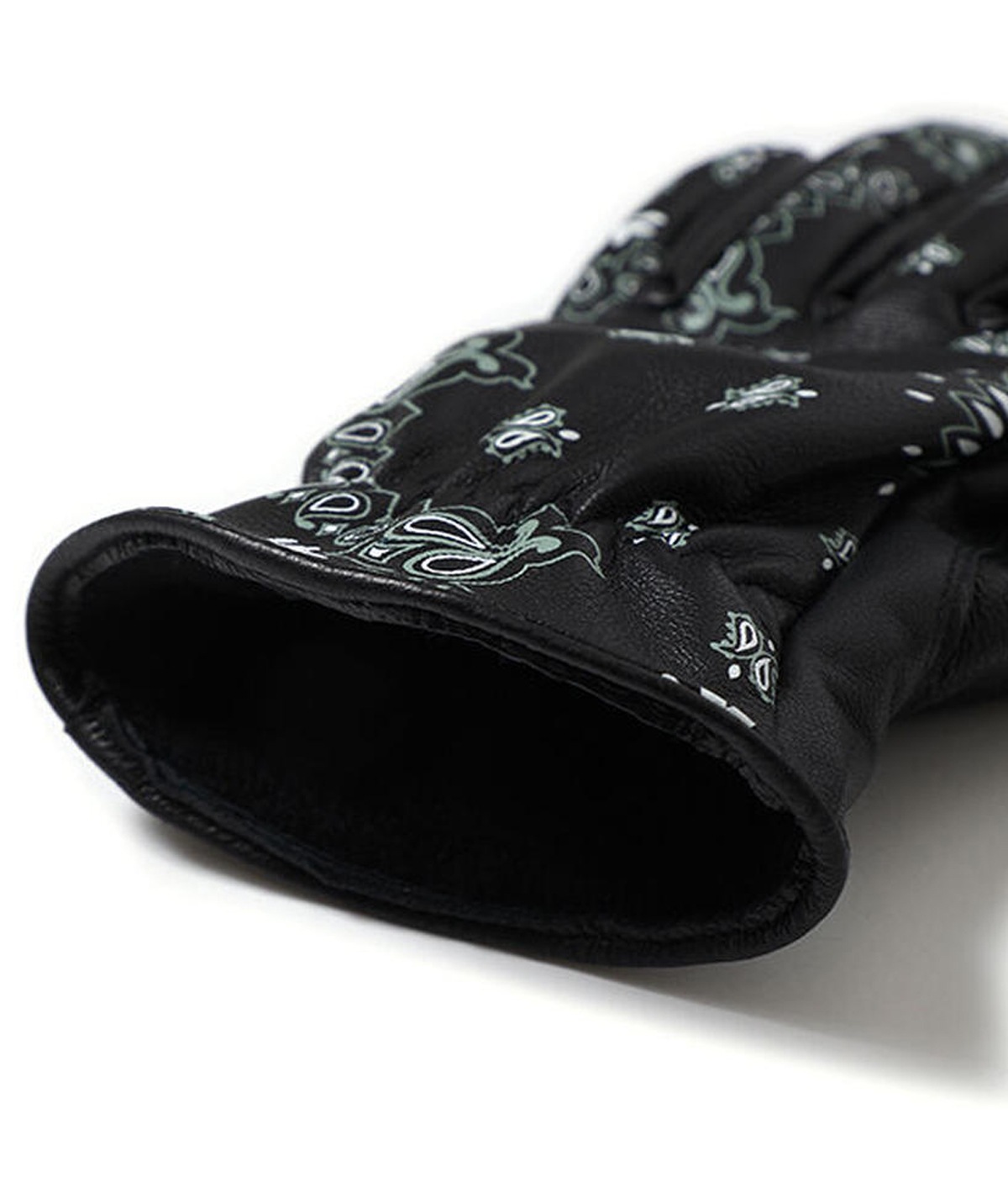 BANDANA LEATHER GLOVE【BLACK】｜CHALLENGER｜MELTING POT