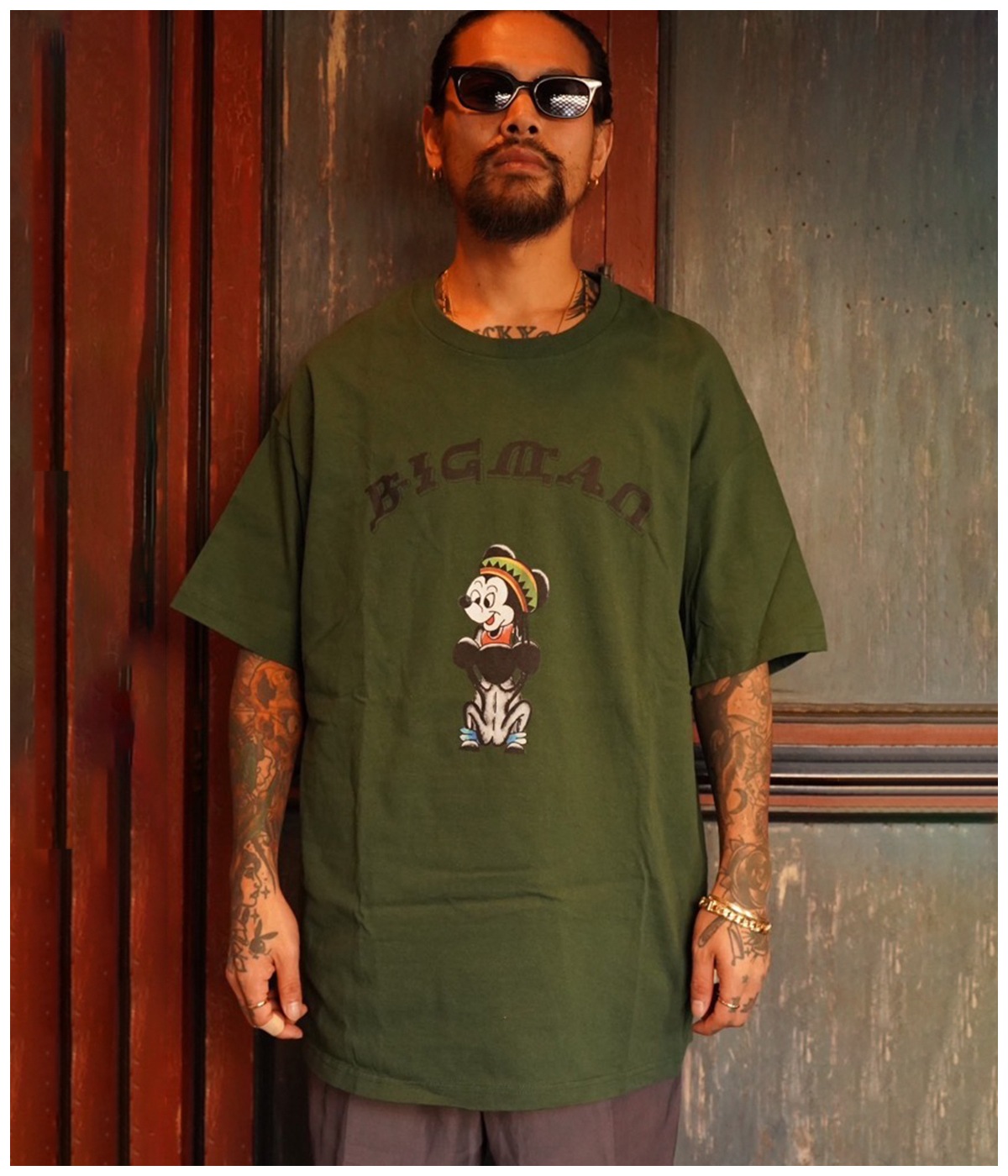 BIGMAN T SHIRT【BURGUNDY】｜exodus brand™｜MELTING POT（正規取扱店 