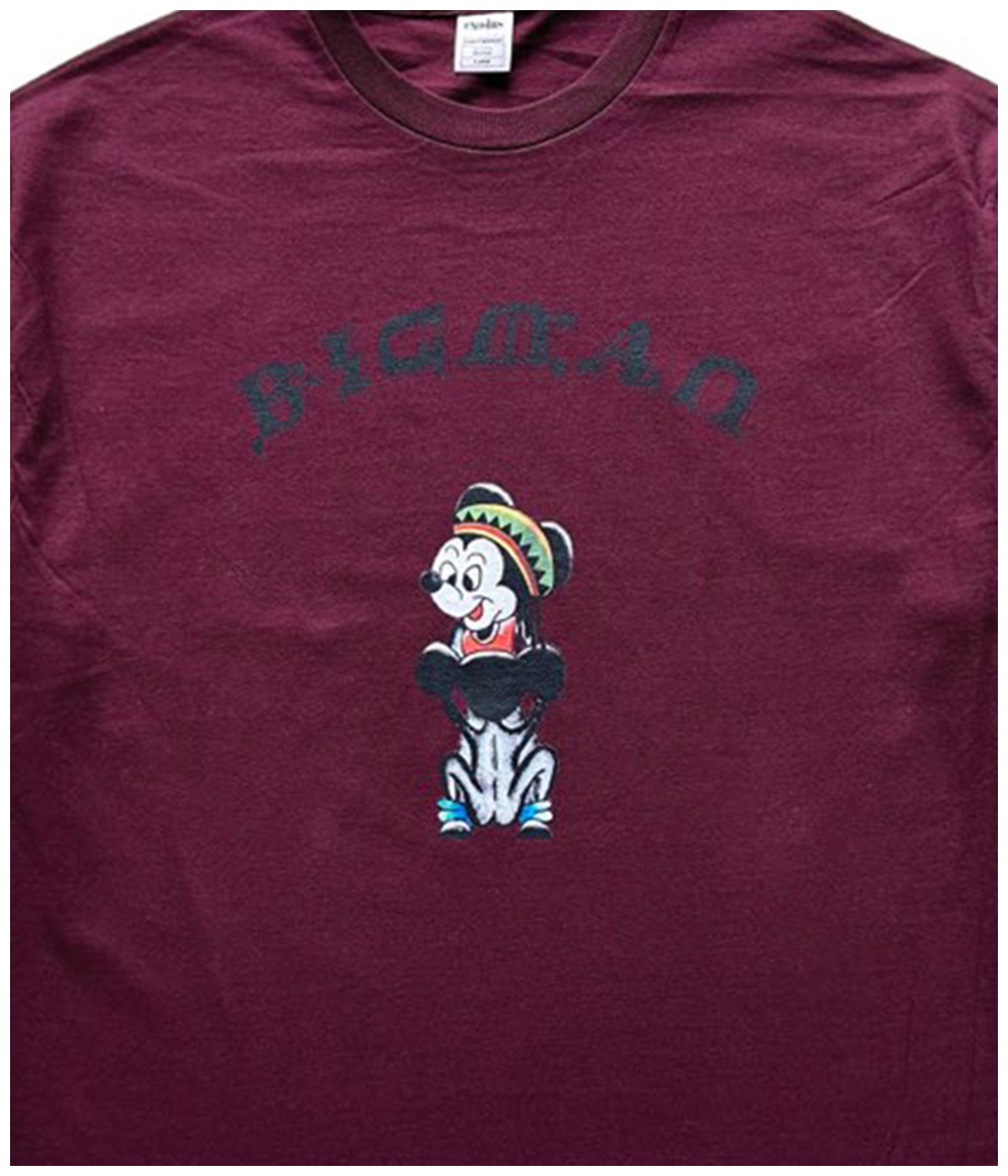 BIGMAN T SHIRT【BURGUNDY】｜exodus brand™｜MELTING POT（正規取扱店 