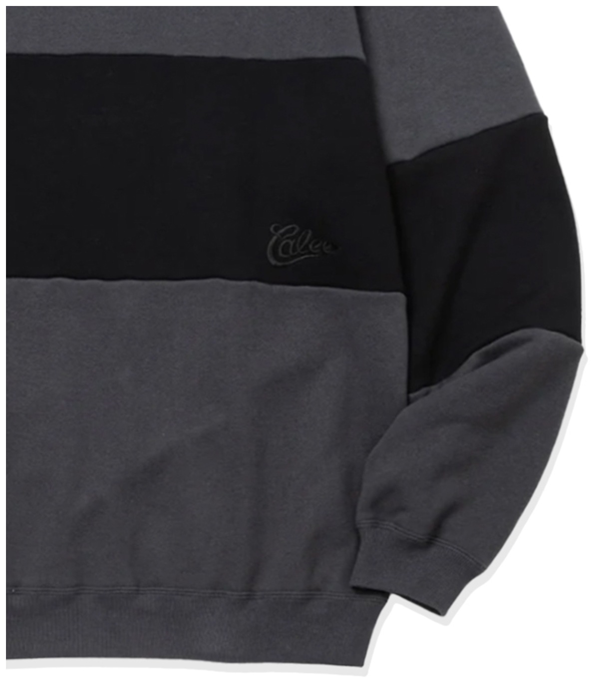 BICOLOR CREW NECK SW【CHARCOAL/BLACK】
