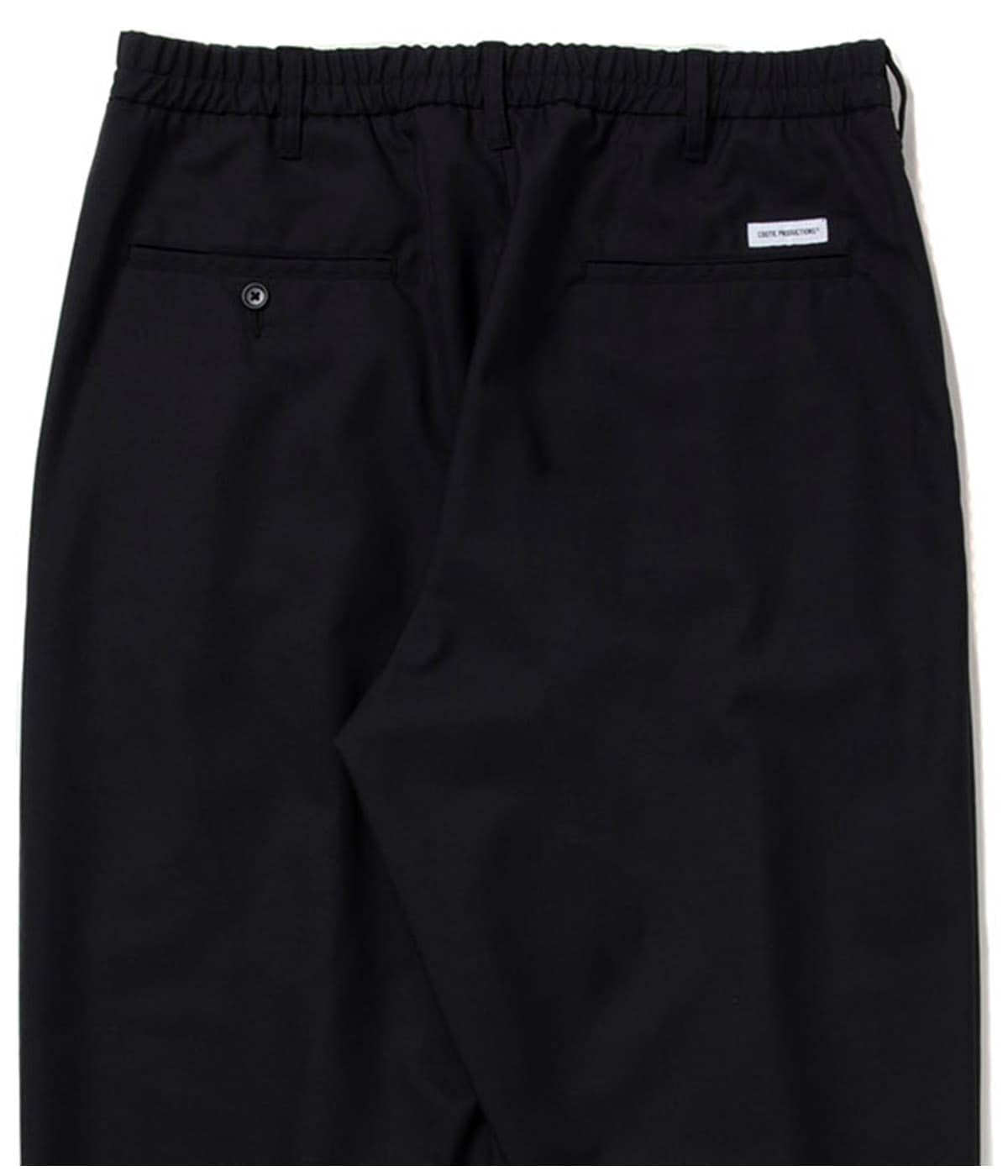 T/W Saxony 2 Tuck Wide Easy Trousers【BLACK】｜COOTIE