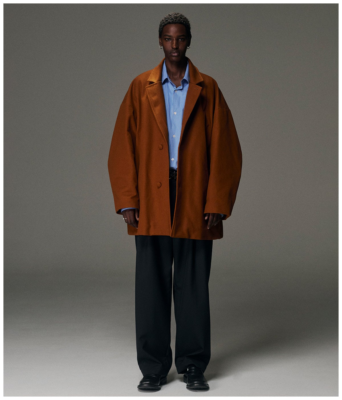 T/W Saxony 2 Tuck Wide Easy Trousers【BLACK】｜COOTIE PRODUCTIONS