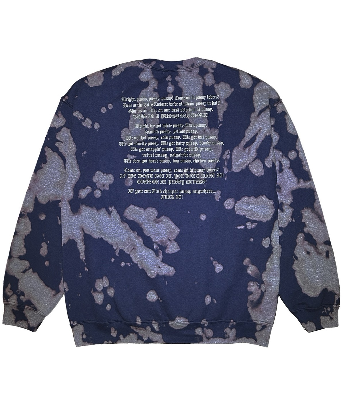 Ain't No Sunshine TIE DYE SWEAT【NAVY】