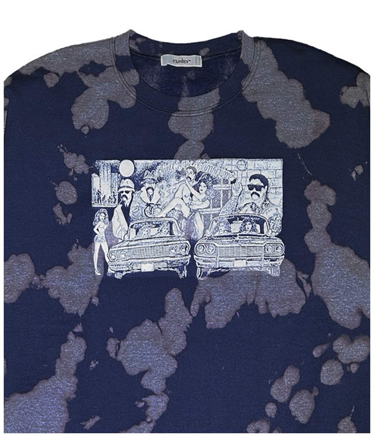 Ain't No Sunshine TIE DYE SWEAT【NAVY】