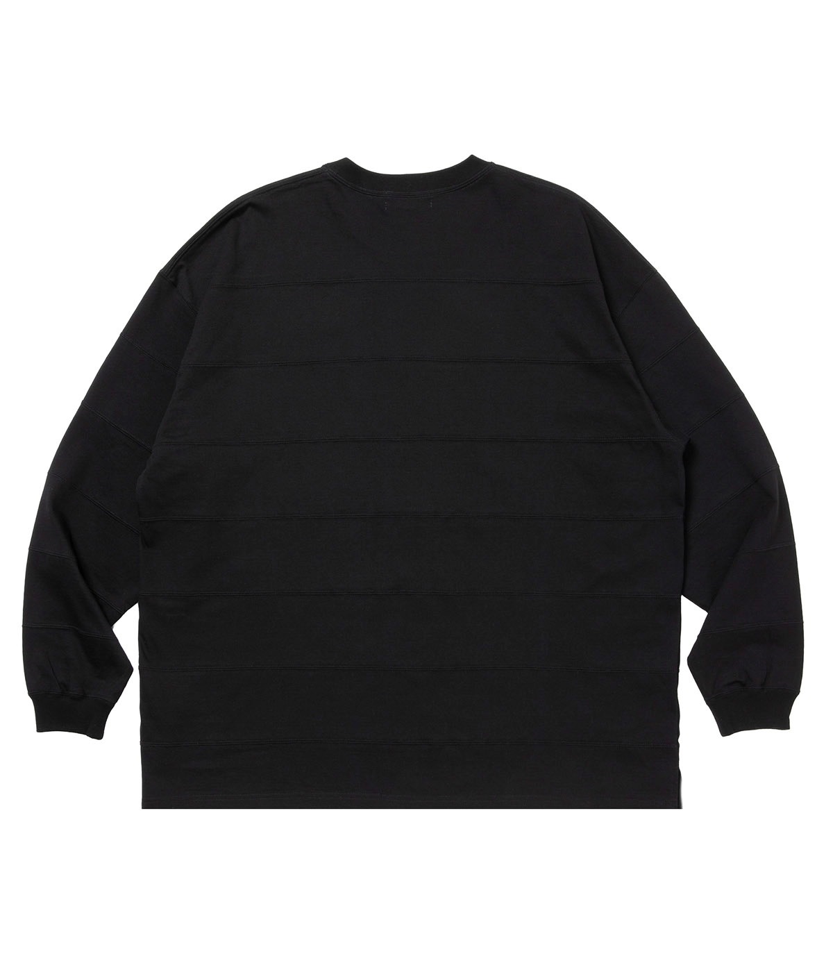 Plaited Jersey Paneling Border L/S Tee【BLACK】｜COOTIE