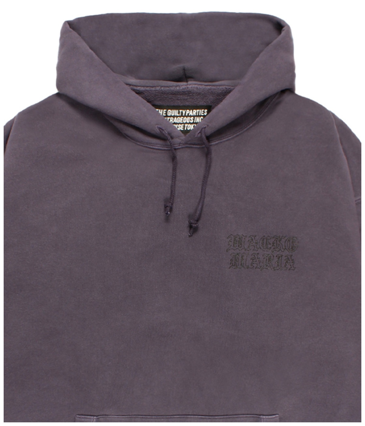WASHED HEAVY WEIGHT HOODED SWEAT SHIRT【PURPLE】