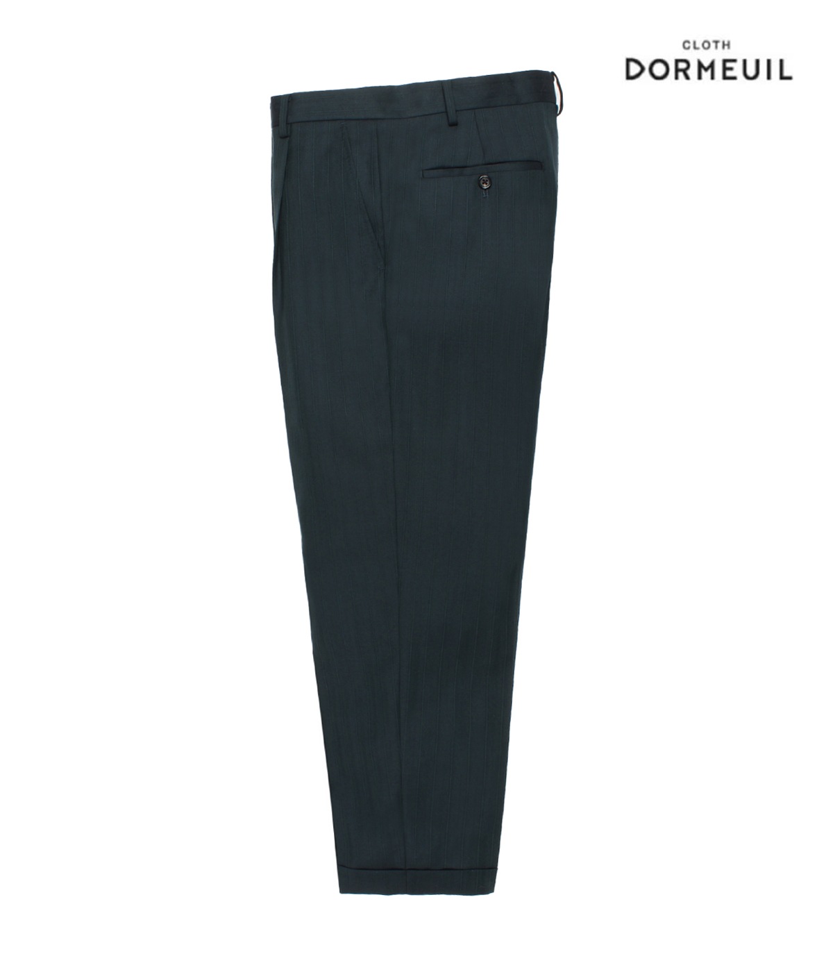 DORMEUIL / PLEATED TROUSERS (TYPE-1)【D-BLUE】